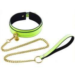 Generique Collier-laisse phosphorescent Luminous Vert